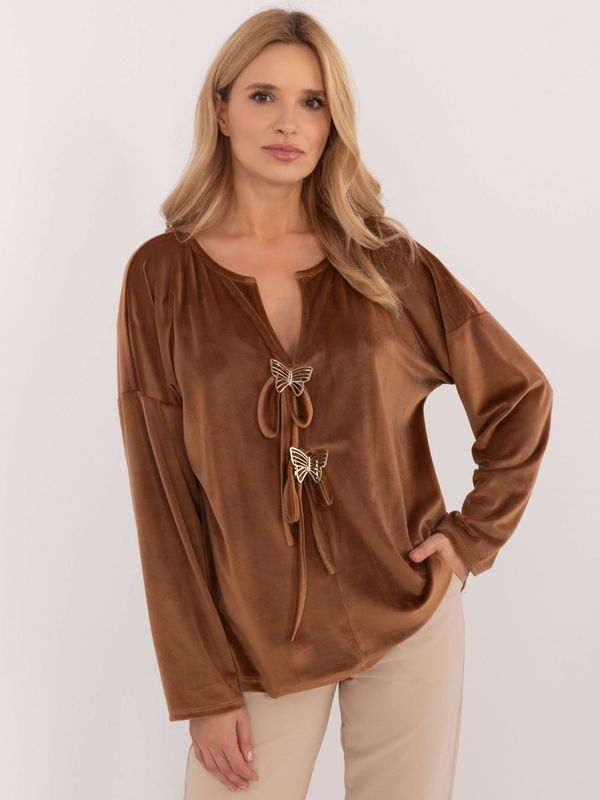Italy Moda Blouse-DHJ-BZ-19916.03P-light brown