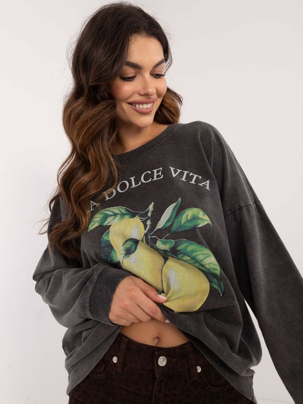 Italy Moda Blouse-DHJ-BZ-8501-1.75-graphite