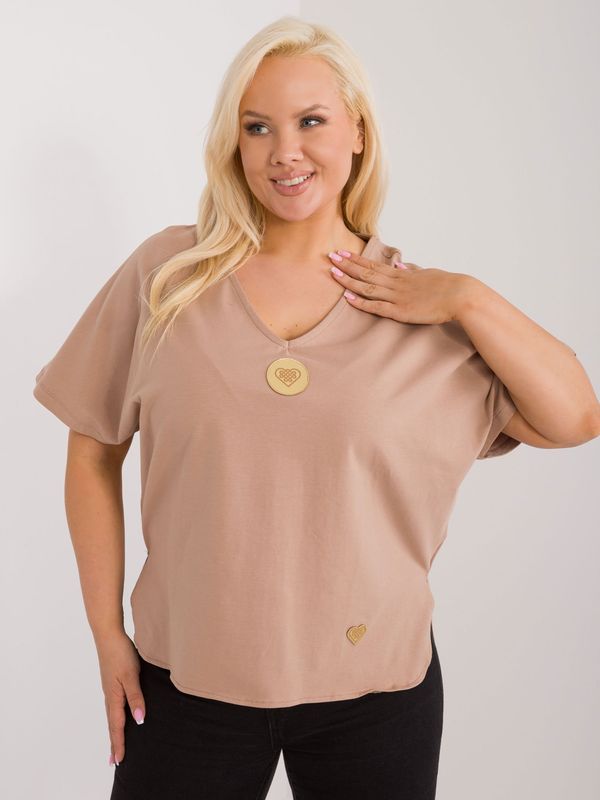 FANCY Blouse-FA-BZ-9178.30-camel