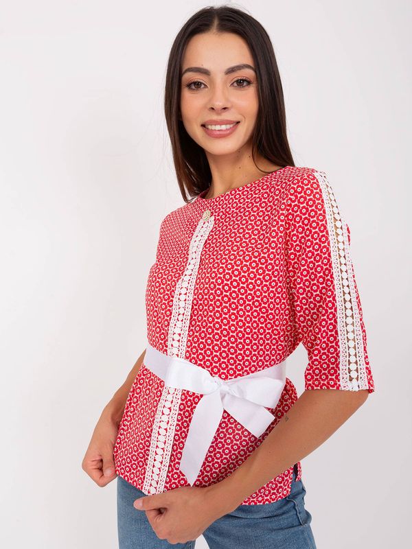 LAKERTA Blouse-LK-BZ-506153.38-white-red