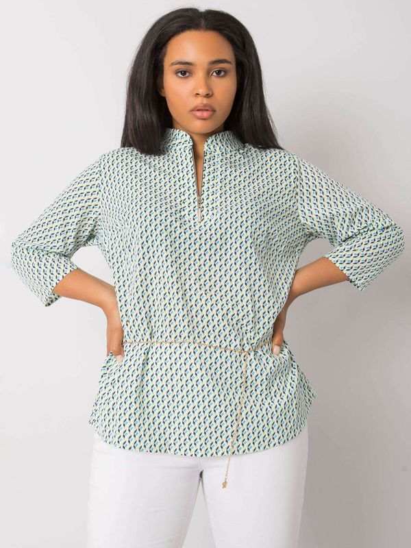 LAKERTA Blouse-LK-BZ-506162.97-white-green