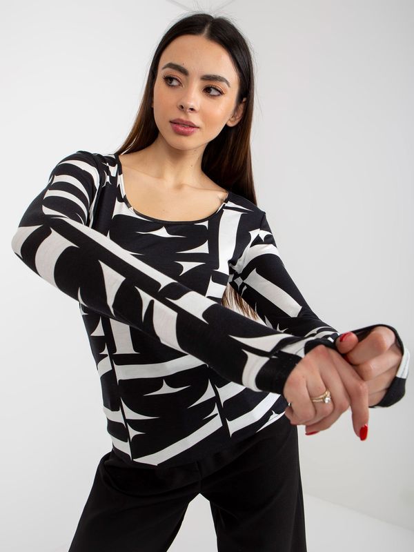 LAKERTA Blouse-LK-BZ-509198-2.28X-black-white