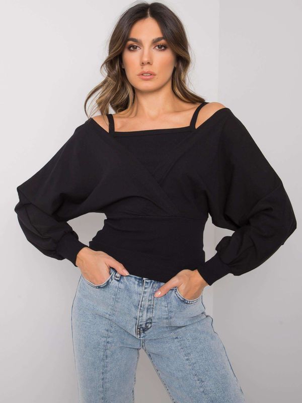 RUE PARIS Blouse-RV-BZ-7311.02X-black