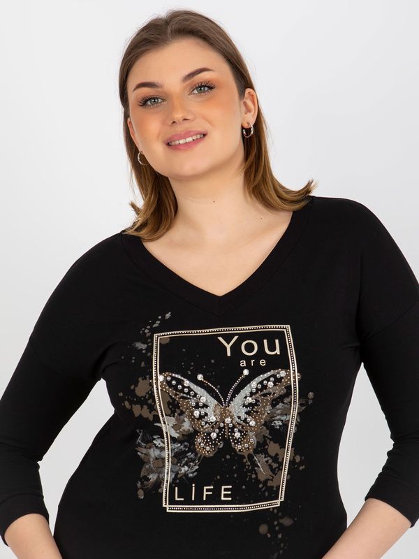 RELEVANCE Blouse-RV-BZ-8478.20P-black