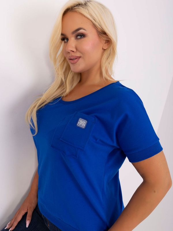 RELEVANCE Blouse-RV-BZ-8959.75P-Cobalt