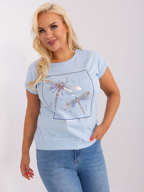RELEVANCE Blouse-RV-BZ-8965.63P-light blue