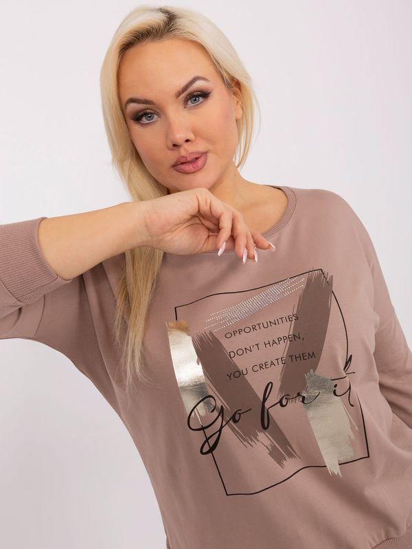 RELEVANCE Blouse-RV-BZ-8981.31P-dark beige