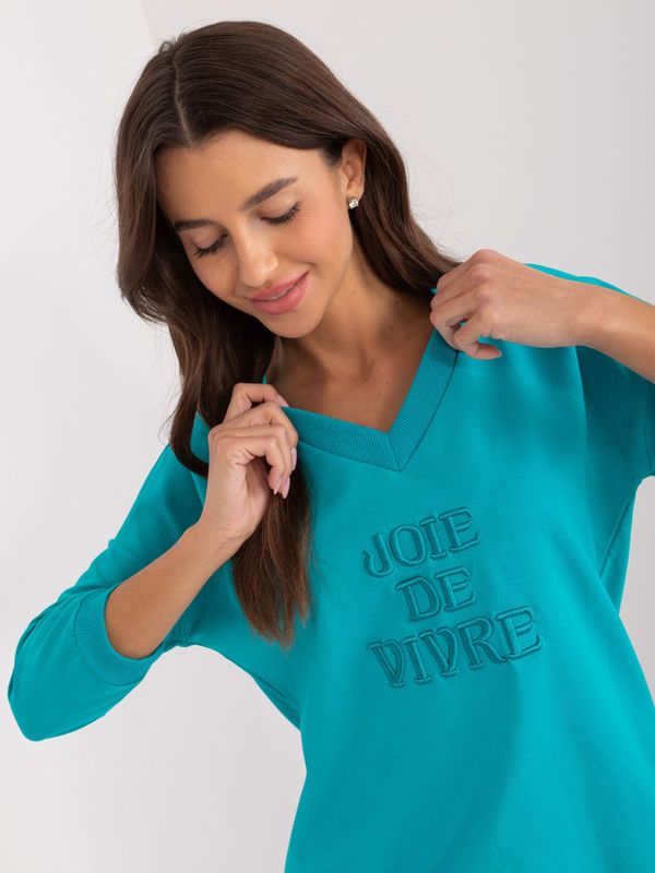 RELEVANCE Blouse-RV-BZ-9143.87P-turquoise