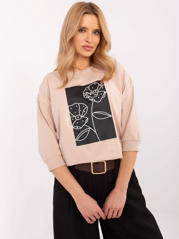 RELEVANCE Blouse-RV-BZ-A261.18-beige