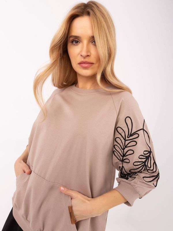 RELEVANCE Blouse-RV-BZ-A367.26-dark beige