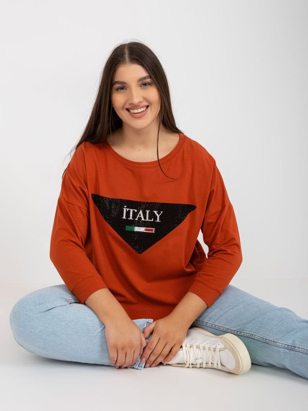 Vikki Blouse-VI-BZ-2911.82P-dark orange