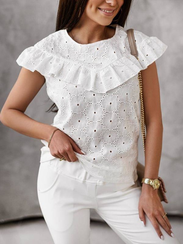 Cocomore Blouse white Cocomore amgBL925a.R01