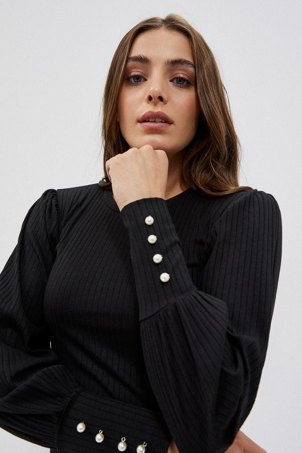 Moodo Blouse with half turtleneck