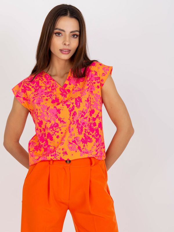 RUE PARIS Blouse-WN-BZ-3005-3.36-orange