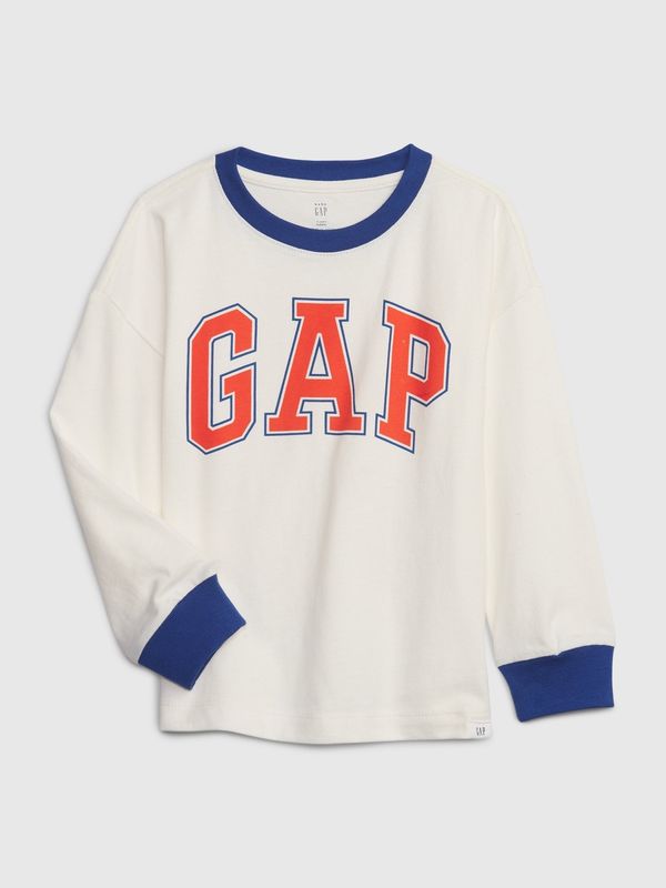 GAP Blue-and-white boys' T-shirt GAP