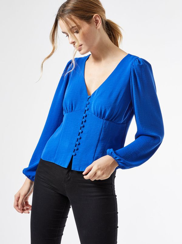 Dorothy Perkins Blue blouse with buttons Dorothy Perkins