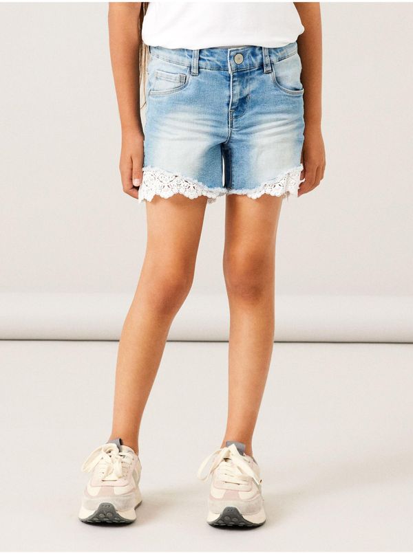 name it Blue girls' denim shorts name it Salli - Girls