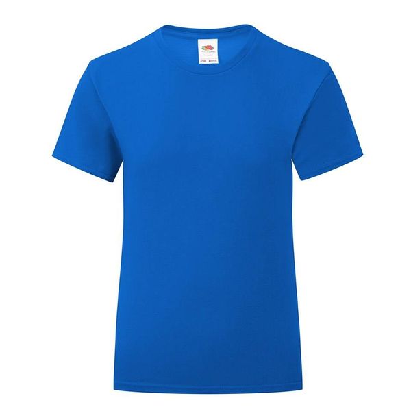 Fruit of the Loom Blue Girls' T-shirt Iconic Fruit of the Loom