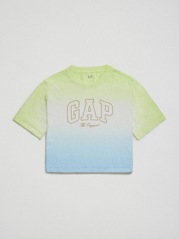 GAP Blue-green women's T-shirt with GAP logo