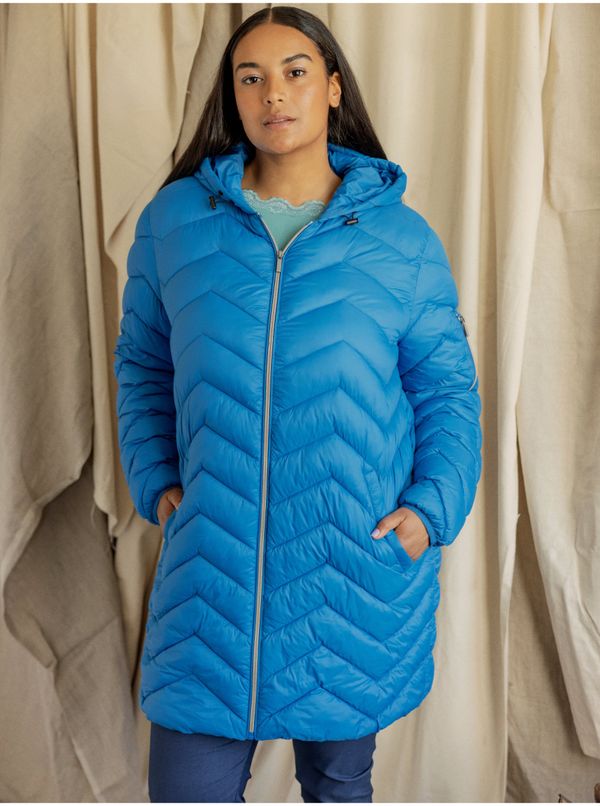 Fransa Blue Ladies Quilted Jacket Fransa - Women