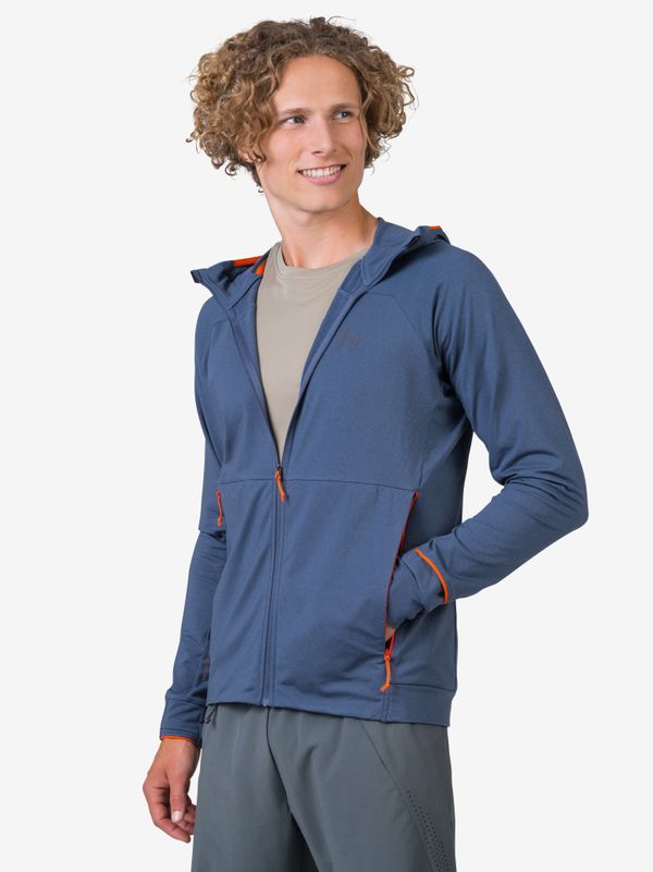 HANNAH Blue Men's Zipper Hoodie Hannah Ethan