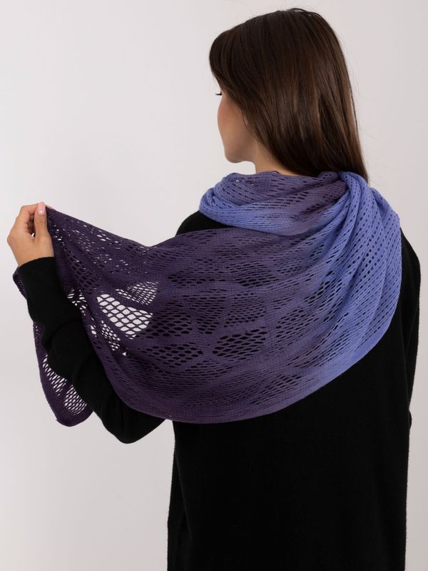 Fashionhunters Blue-purple women's scarf