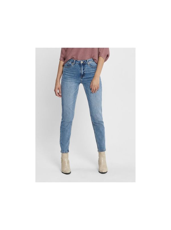 Only Blue Short Straight Fit Jeans ONLY Emily - Women