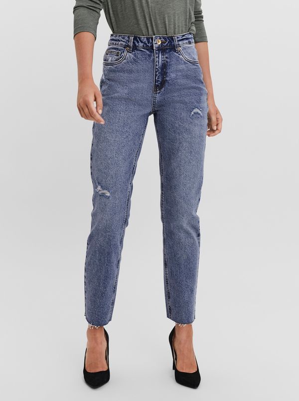 Vero Moda Blue straight fit jeans VERO MODA Brenda - Women's