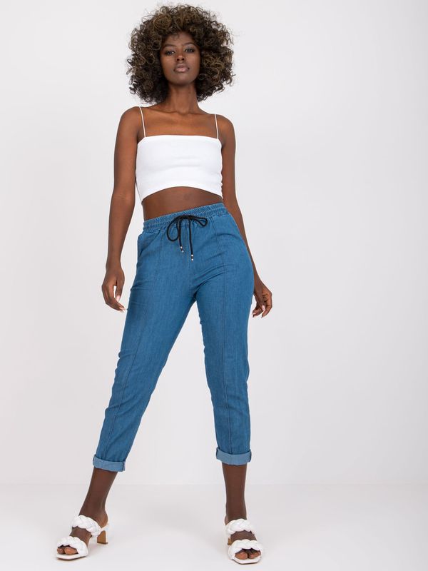 Fashionhunters Blue trousers Alexis