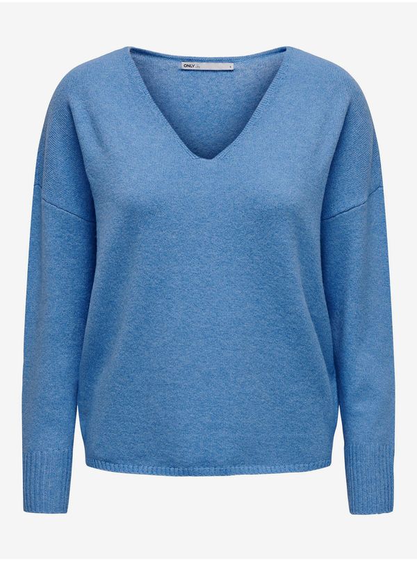 Only Blue Womens Light Loose Sweater ONLY Rica - Women