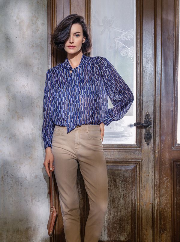 Orsay Blue women's patterned blouse ORSAY