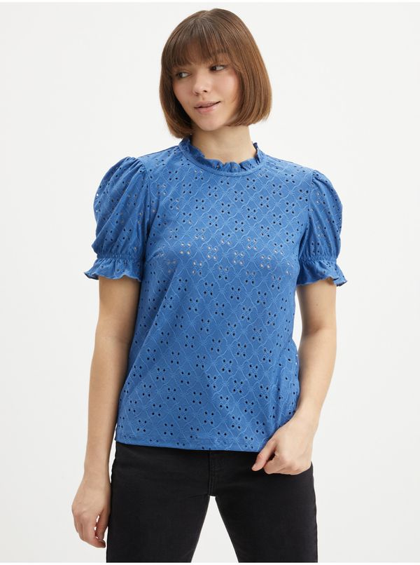 Vila Blue Women's Patterned Blouse VILA Kawa - Ladies