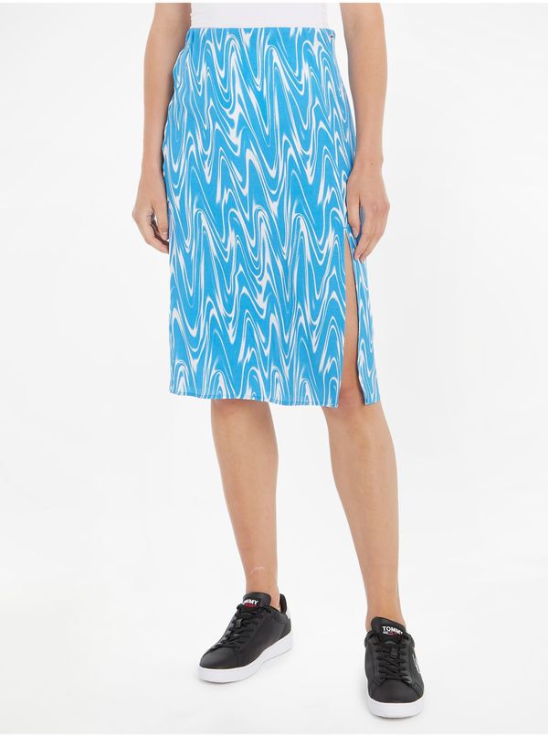 Tommy Hilfiger Blue Women's Patterned Skirt Tommy Jeans - Women