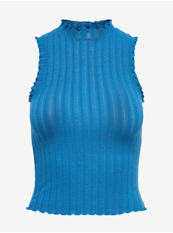 Only Blue Womens Ribbed Top ONLY Duster - Women