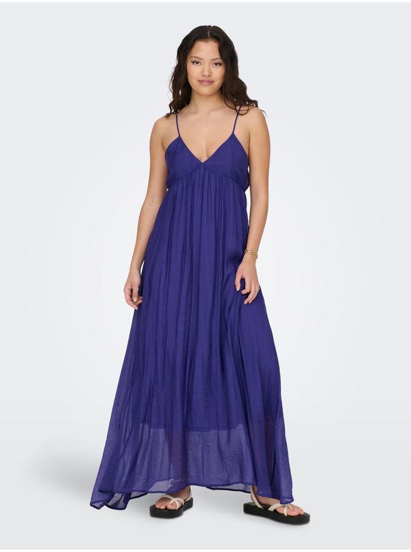 Only Blue Women's Satin Maxi-dresses ONLY Phoenix - Women