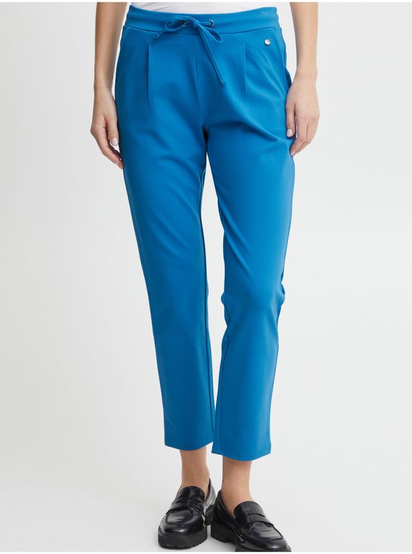 Fransa Blue Women's Shortened Trousers Fransa - Ladies