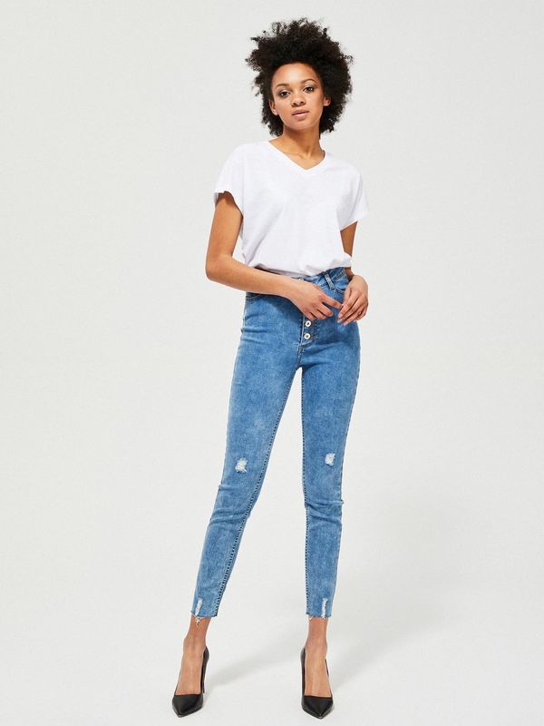 Moodo Blue women's skinny fit jeans by Moodo