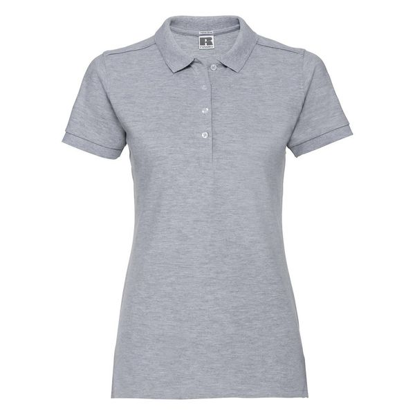 RUSSELL Blue Women's Stretch Polo Russell