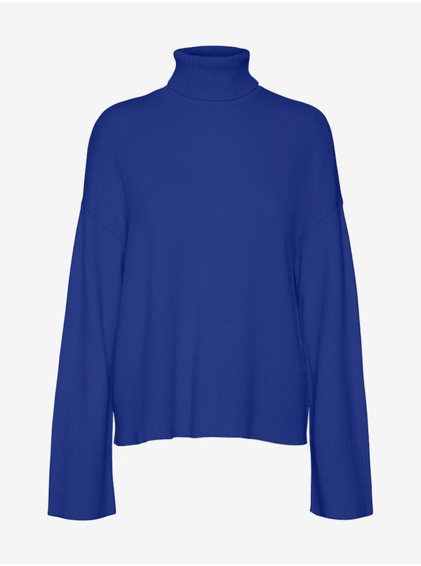 AWARE by VERO MODA Blue women's turtleneck AWARE by VERO MODA Gisela - Women