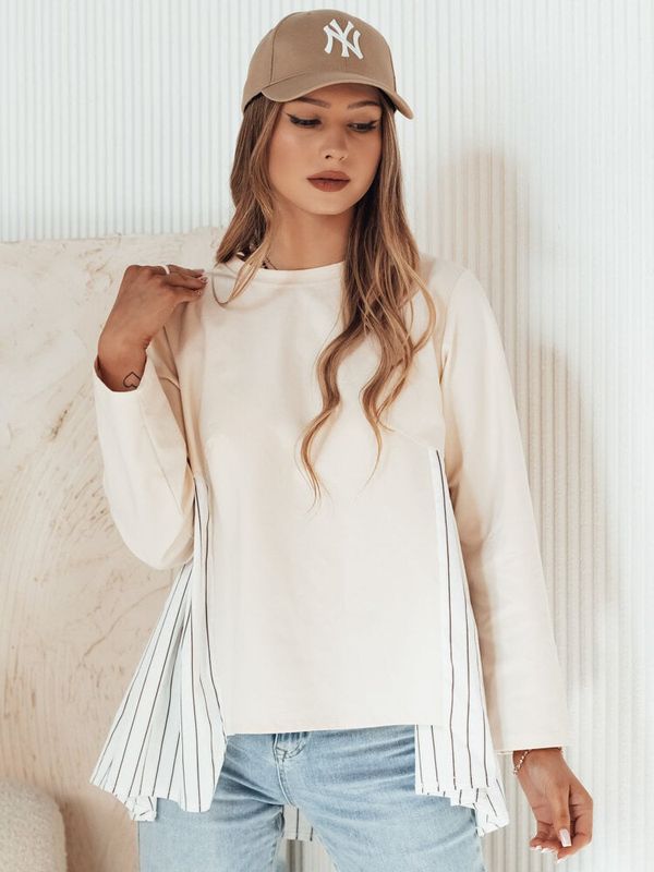 DStreet Bluza damska FUNIL beżowa Dstreet