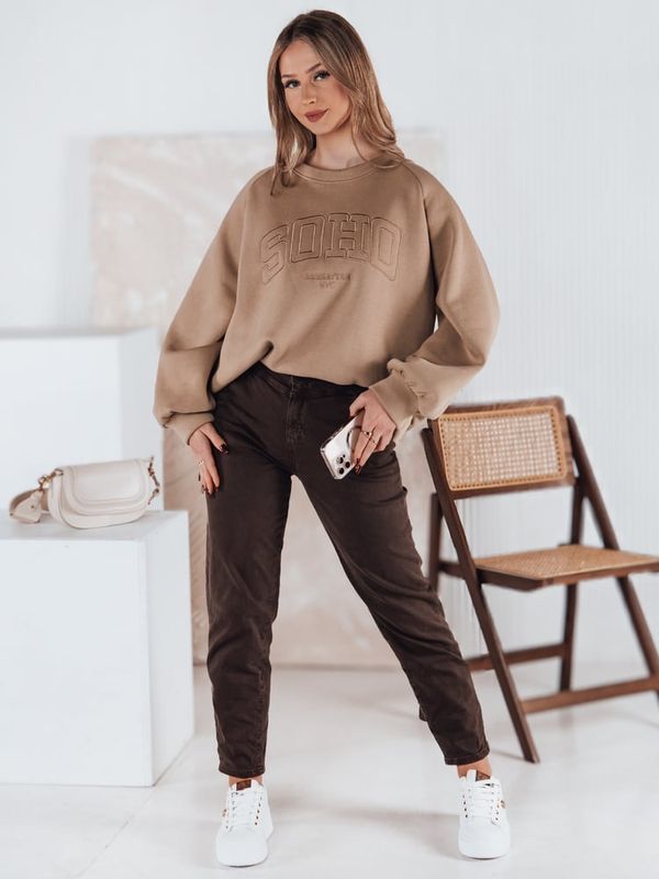 DStreet Bluza damska one size COSYONE kawowa Dstreet