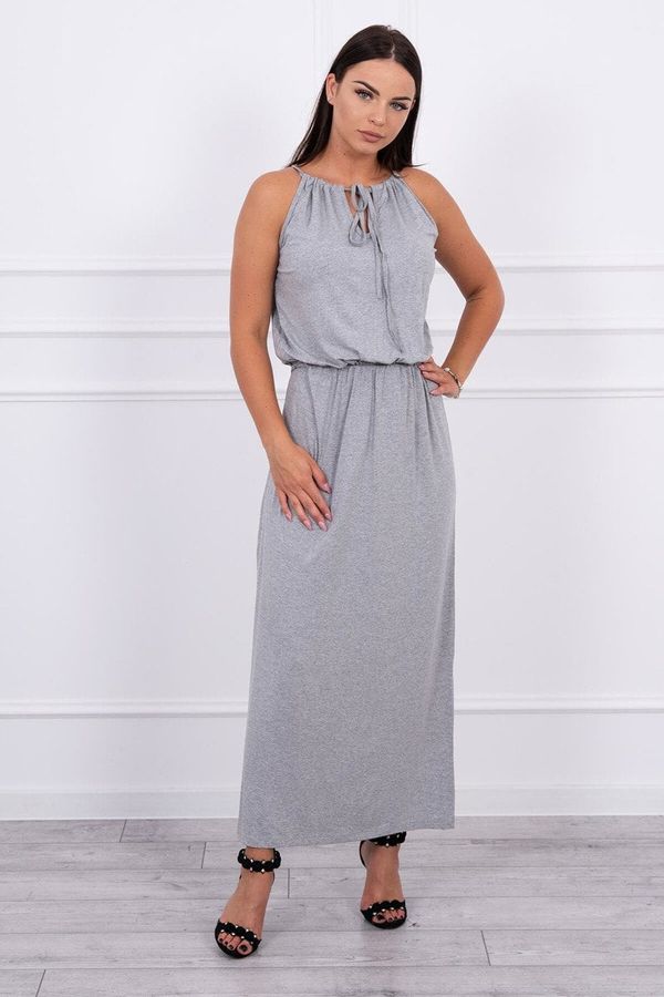 Kesi Boho dress with fly gray