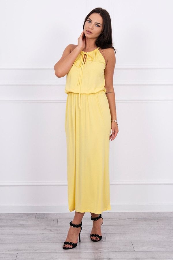 Kesi Boho dress with fly yellow