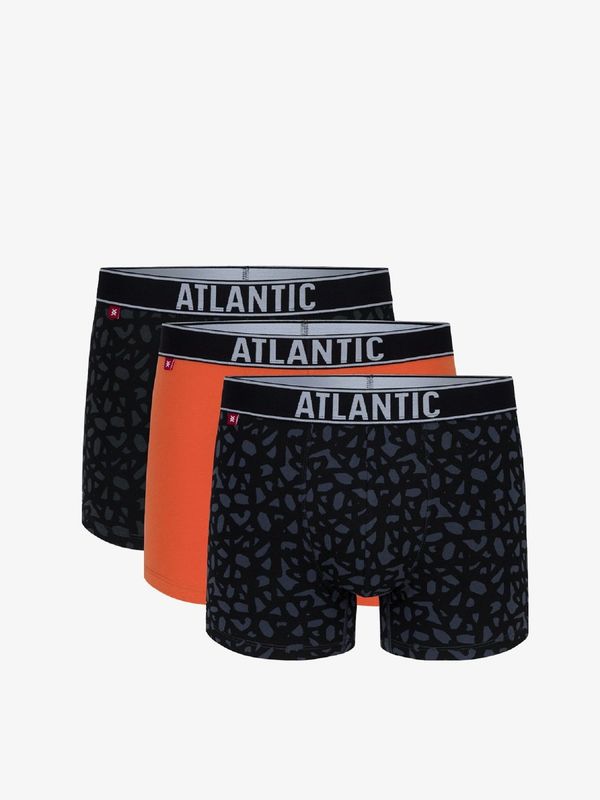 Atlantic Boxer shorts Atlantic 3MH-173 A'3 S-2XL khaki-orange-graphite 022