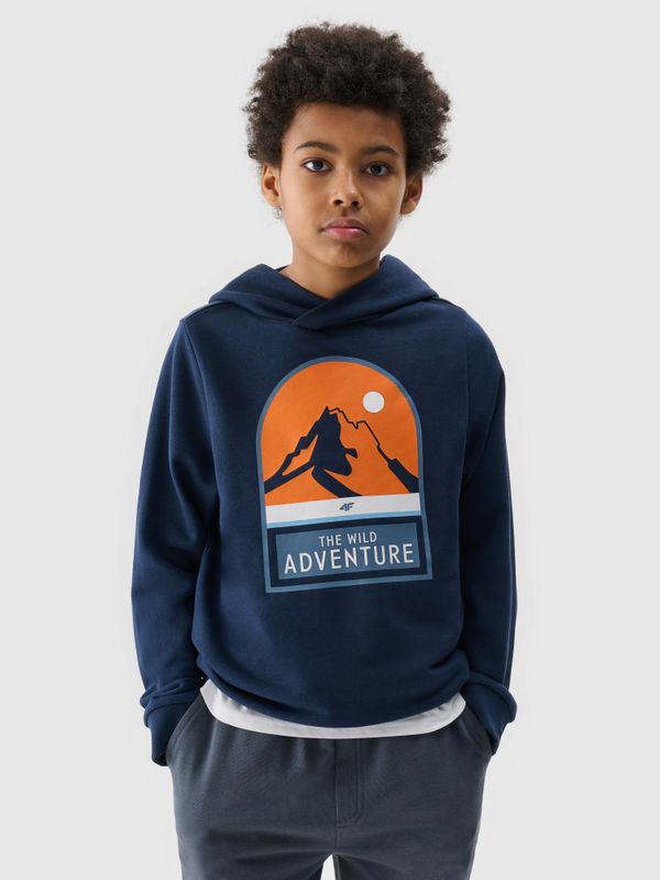 4F Boys' 4F sweatshirt - navy blue