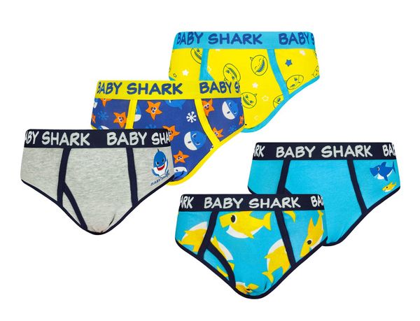 Licensed Boy's briefs Baby Shark 5 Pack - Frogies