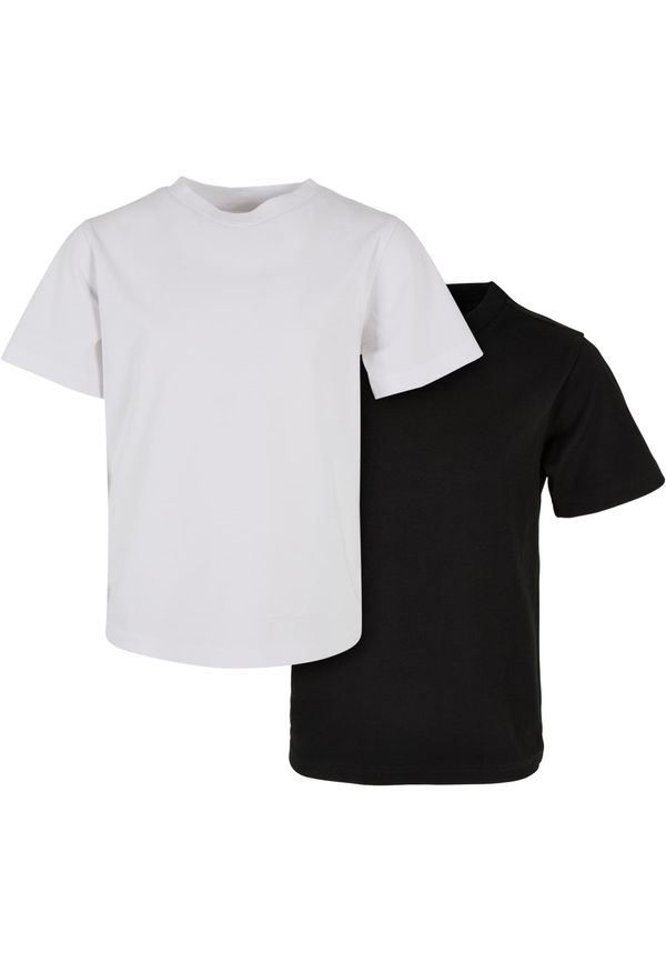 Urban Classics Kids Boys' Organic Basic T-Shirt 2-Pack White/Black