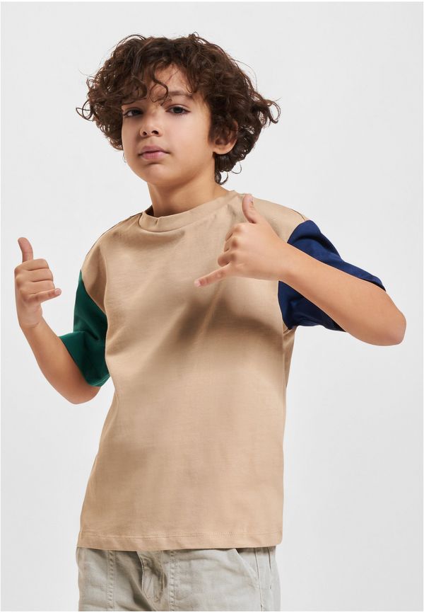 Urban Classics Boys' Organic Oversized T-Shirt Colorblock unionbeige