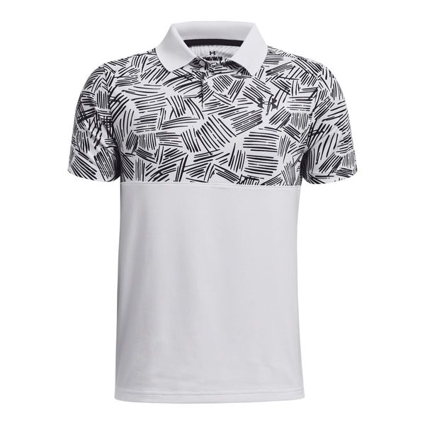 Under Armour Boys' polo shirt Under Armour Perf Palm Sketch Polo