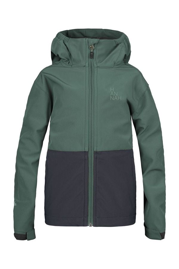 HANNAH Boys' softshell jacket Hannah WAT JR dark forest/anthracite